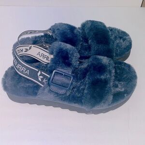 Koolaburra By Ugg Womens Fuzz-Oh
Sandal 7 Insignia Blue, Women's